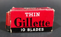 Antique Gillette Thin Disposable Blades w/ Used Blade Storage Compartment - Treasure Valley Antiques & Collectibles