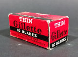 Antique Gillette Thin Disposable Blades w/ Used Blade Storage Compartment - Treasure Valley Antiques & Collectibles