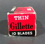 Antique Gillette Thin Disposable Blades w/ Used Blade Storage Compartment - Treasure Valley Antiques & Collectibles