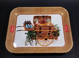 Vintage 1958 Serve Coca-Cola Coke Soda Pop Picnic Basket Food Cart Wagon Beverage Serving Tray