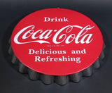 Drink Coca-Cola Coke 14" Bottle Cap Sign "Delicious and Refreshing" Reg. U.S. Pat. Off. - Treasure Valley Antiques & Collectibles