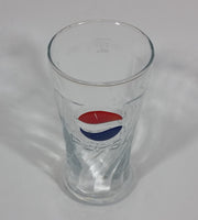 2003-2004 Rare Pepsi Red & Blue Painted Raised Relief Swirl 6" Glass Cup Made by Rastal of Germany - Treasure Valley Antiques & Collectibles