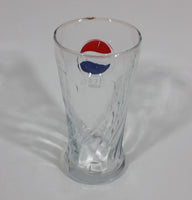 2003-2004 Rare Pepsi Red & Blue Painted Raised Relief Swirl 6" Glass Cup Made by Rastal of Germany - Treasure Valley Antiques & Collectibles