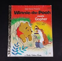 Walt Disney Winnie-the-Pooh Meets Gopher - Little Golden Books - 101-32 - Collectible Children's Book - Treasure Valley Antiques & Collectibles