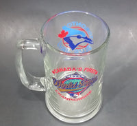 1992 Toronto Blue Jays Canada's First World Series Champions Clear Glass 5 1/2" Mug - Treasure Valley Antiques & Collectibles