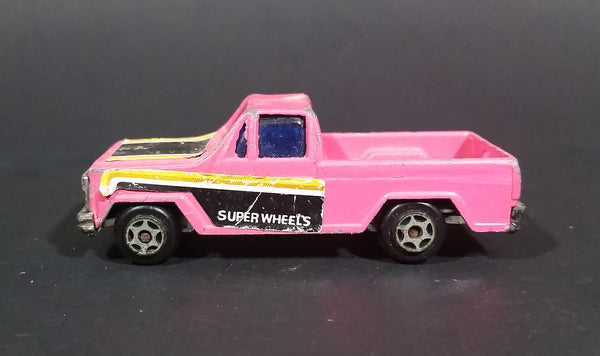 Rare 1988 Super Wheels Pink Pickup Truck Die Cast Toy Car Vehicle