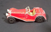 1982 Matchbox Toys Ltd Red British Two-Seater SS 100 Jaguar Diecast Toy car - Treasure Valley Antiques & Collectibles