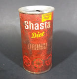 Vintage Rare Shasta Diet Valencia Orange Soda Pop Pull Tab Top 10oz Can Canada - Treasure Valley Antiques & Collectibles