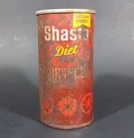 Vintage Rare Shasta Diet Valencia Orange Soda Pop Pull Tab Top 10oz Can Canada - Treasure Valley Antiques & Collectibles