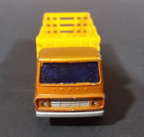 Vintage 1976 Lesney Matchbox Superfast No. 71 Dodge Cattle Truck Brown Die Cast Toy Car Vehicle - Made in England