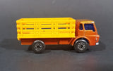 Vintage 1976 Lesney Matchbox Superfast No. 71 Dodge Cattle Truck Brown Die Cast Toy Car Vehicle - Made in England