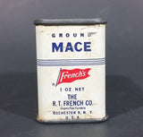 Vintage French's Ground Mace 1 oz Spice Tin - has product - Treasure Valley Antiques & Collectibles