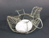 Antique 1940s Hen Shaped Wire Egg Basket - Treasure Valley Antiques & Collectibles