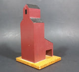 "National Waldheim" Saskatchewan CN Railway Grain Storage Elevator Wood Folk Art Model - Treasure Valley Antiques & Collectibles