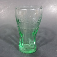 Cute Miniature Collectible Coca-Cola Coke Soda Beverage  3 1/8" Green Glass Cup - Treasure Valley Antiques & Collectibles