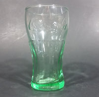 Cute Miniature Collectible Coca-Cola Coke Soda Beverage  3 1/8" Green Glass Cup - Treasure Valley Antiques & Collectibles