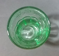 Cute Miniature Collectible Coca-Cola Coke Soda Beverage  3 1/8" Green Glass Cup - Treasure Valley Antiques & Collectibles