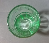 Cute Miniature Collectible Coca-Cola Coke Soda Beverage  3 1/8" Green Glass Cup - Treasure Valley Antiques & Collectibles