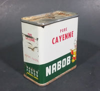 1950s Nabob Foods Vancouver Pure Cayenne Pepper Powder Spice Tin - Still has product inside - Treasure Valley Antiques & Collectibles