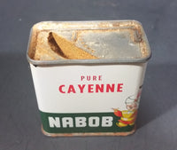 1950s Nabob Foods Vancouver Pure Cayenne Pepper Powder Spice Tin - Still has product inside - Treasure Valley Antiques & Collectibles