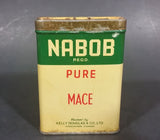 Vintage Nabob Foods Vancouver Pure Mace Powder Spice Tin - Still has product inside - Treasure Valley Antiques & Collectibles