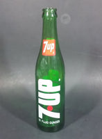 Vintage 1970s 7-UP Soda Beverage 10 Fluid Ounces Green Glass Bottle - Treasure Valley Antiques & Collectibles