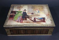 Vintage "Between Two Fires" by F.D. Millet The Tate Gallery London English Biscuits Tin - Treasure Valley Antiques & Collectibles