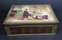 Vintage "Between Two Fires" by F.D. Millet The Tate Gallery London English Biscuits Tin - Treasure Valley Antiques & Collectibles