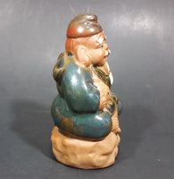 1960-1980 Inarco Japan Man Sitting on a Rock with a Fish Ceramic Figurine E-5900 - Treasure Valley Antiques & Collectibles