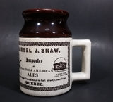 Vintage Samuel J. Shaw Importer English & American Ales Mug Stein 19th Century Reproduction - Treasure Valley Antiques & Collectibles