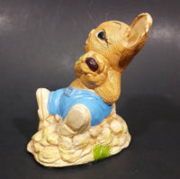 1970s Pepiware "Tucker" Bunny Rabbit Eating a Snack Figurine - England - Treasure Valley Antiques & Collectibles