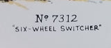 Canadian National Railway CNR "Serves All Canada" No. 7312 "Six-Wheel Switcher" Ceramic Tile - Treasure Valley Antiques & Collectibles