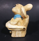 1975 Pepiware "Grumpy" Bunny Rabbit Baby Sitting in High Chair - England - Treasure Valley Antiques & Collectibles