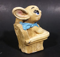 1975 Pepiware "Grumpy" Bunny Rabbit Baby Sitting in High Chair - England - Treasure Valley Antiques & Collectibles