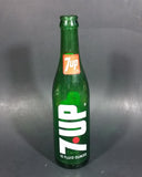 Vintage 1970s 7-UP Soda Beverage 10 Fluid Ounces Green Glass Bottle - Treasure Valley Antiques & Collectibles