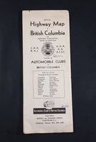 1930s C.A.A. A.A.A. Automobile Clubs Highway Map of British Columbia, Northern Washington, Idaho, Montana - Treasure Valley Antiques & Collectibles