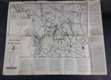 1930s C.A.A. A.A.A. Automobile Clubs Highway Map of British Columbia, Northern Washington, Idaho, Montana - Treasure Valley Antiques & Collectibles