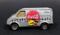 1995 Matchbox Coca-Cola Coke Soda Pop Silver Ford Transit Van Diecast Toy Car 1:63 Scale - Treasure Valley Antiques & Collectibles