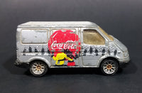 1995 Matchbox Coca-Cola Coke Soda Pop Silver Ford Transit Van Diecast Toy Car 1:63 Scale - Treasure Valley Antiques & Collectibles