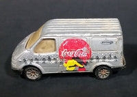 1995 Matchbox Coca-Cola Coke Soda Pop Silver Ford Transit Van Diecast Toy Car 1:63 Scale - Treasure Valley Antiques & Collectibles