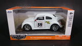 Jada Big Time Muscle 1959 Volkswagen Beetle White '59 "Super Bug" Die Cast Toy Car - Treasure Valley Antiques & Collectibles
