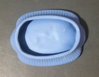 Vintage Wedgewood Style Jasperware Blue Cameo Pin/Ash Tray - Treasure Valley Antiques & Collectibles