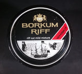 Vintage Early 1970s Borkum Riff Bourbon Whiskey 6 oz Pipe Tobacco Tin - Empty - Treasure Valley Antiques & Collectibles