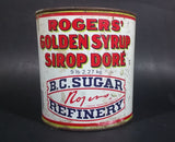 Vintage Rogers' Golden Syrup Vancouver B.C. Sugar Refinery 5 lb 2.27Kg Tin Can - Treasure Valley Antiques & Collectibles