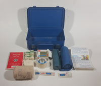 Vintage City of Calgary St. John Ambulance Johnson & Johnson Supplies Blue First Aid Kit - Treasure Valley Antiques & Collectibles