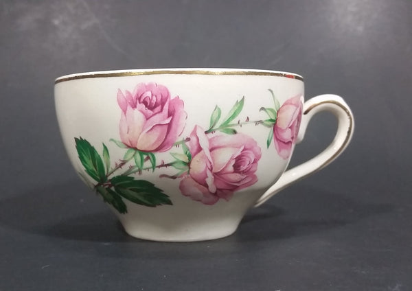 Vintage "Rose Bouquet 22KT Gold Border Made In England G" China Tea Cup - Treasure Valley Antiques & Collectibles