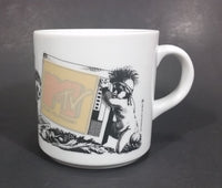 Vintage 1986 MTV Networks Inc Rock Pop Punk Music Television Ceramic Coffee Mug - Treasure Valley Antiques & Collectibles