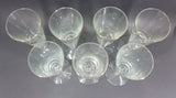 Vintage Rare 1960s or 1970s RCMP Crest 8 1/2" Tall Beer Pilsner Clear Glasses Set of 7 - Treasure Valley Antiques & Collectibles