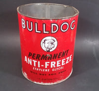 Vintage Bulldog Permanent Anti-Freeze Coolant Ethylene Glycol T. Eaton Co. Tin Can - Treasure Valley Antiques & Collectibles