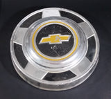 Vintage 1973-87 Chevrolet Blazer 4 x 4 Yellow and Black 10 5/8" Hub Cap Garage Decor - Treasure Valley Antiques & Collectibles